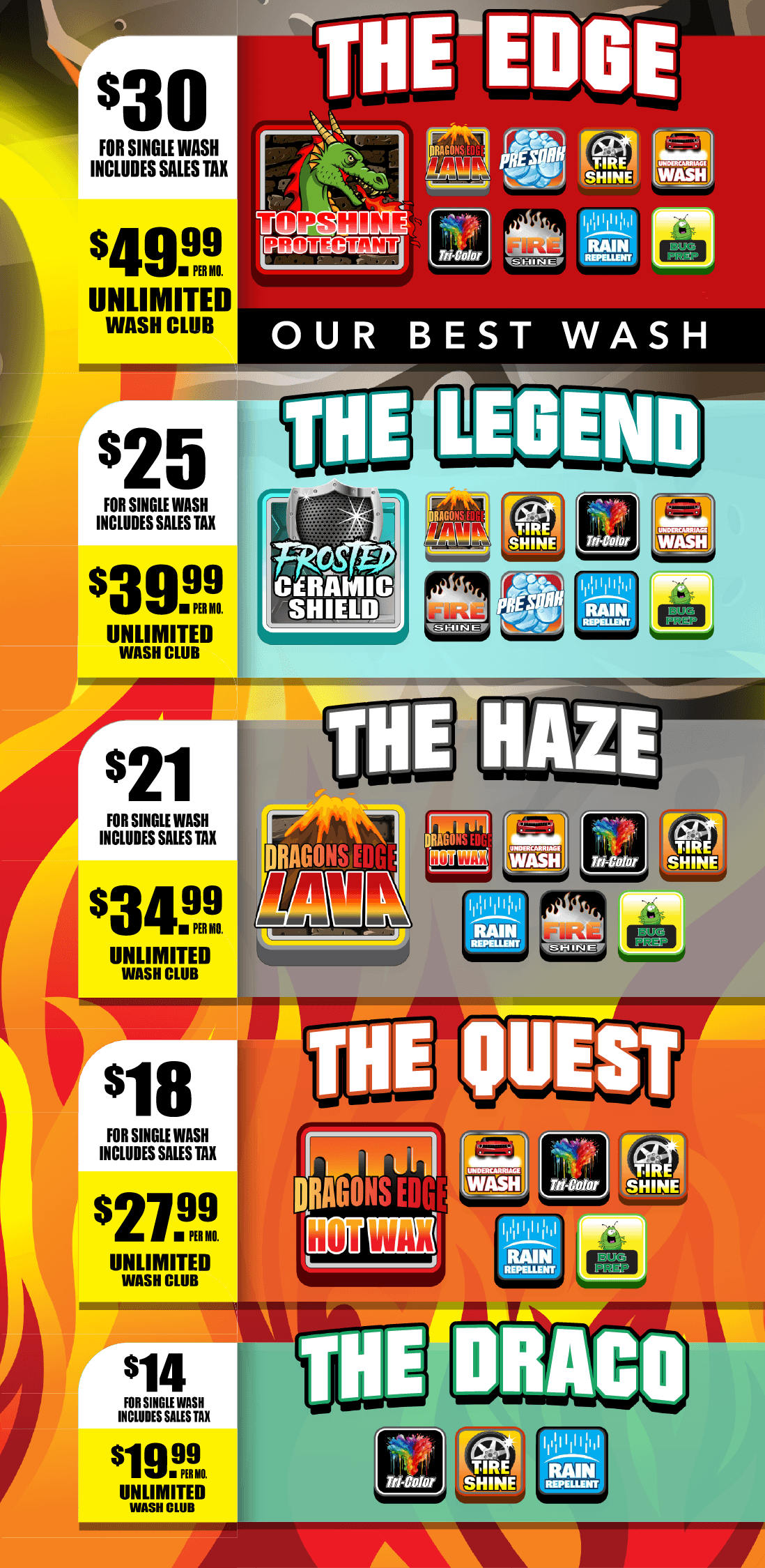 Dragons Edge Express Wash Membership Car Wash in Marion, VA